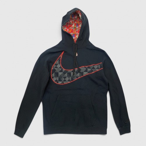 Nike Sportswear Μαύρο Hoodie με Oversized Swoosh / Pre Owned